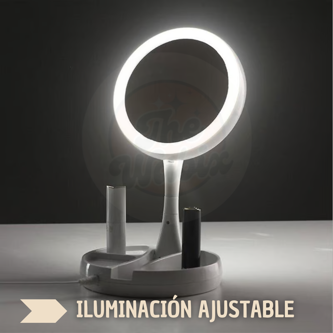 SHINEZOOM™ Espejo Doble + LED + Aumento x10