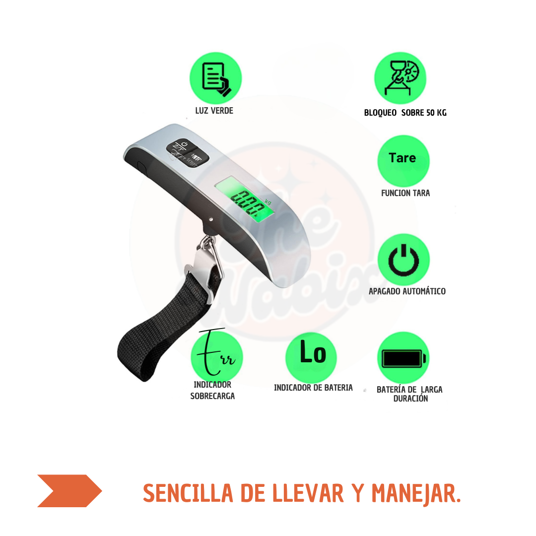 TRAVELMAX™ Balanza digital maletas