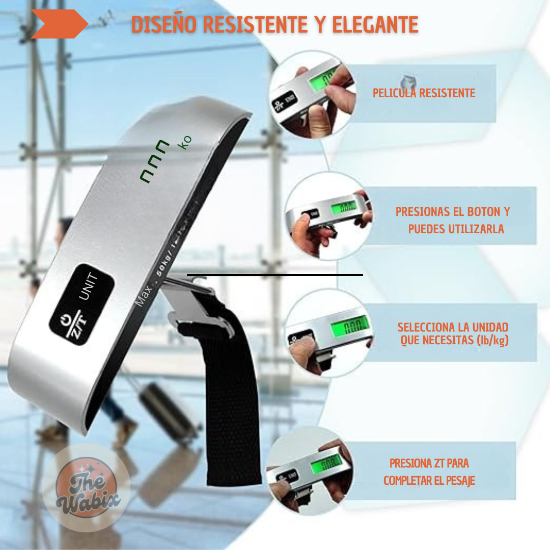 TRAVELMAX™ Balanza digital maletas